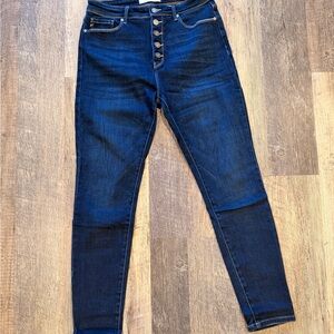 Women’s KanCans High Rise Skinny Jeans Dark Wash Size 11/29